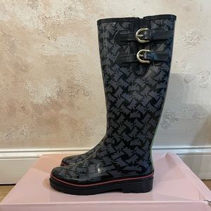 Y2k Vintage Juicy Couture Rain Boots Size 10 - image 1